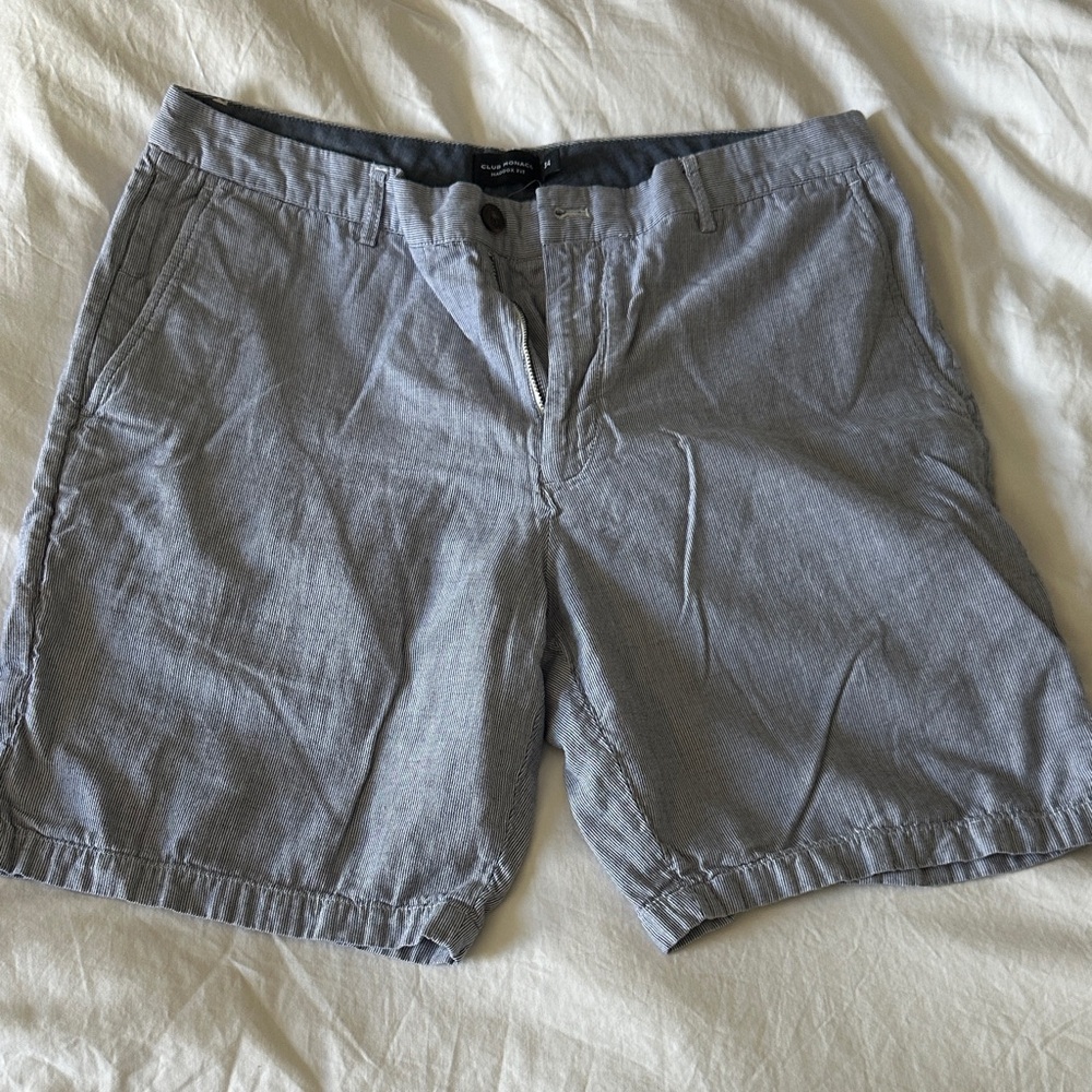 Club Monaco Light Gray Flat Front Shorts